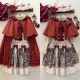 Forest Fairy Tales Red Hood In Forest Sweater Skirt JSK and OP(Reservation/2 Colours/Full Payment Without Shipping)
